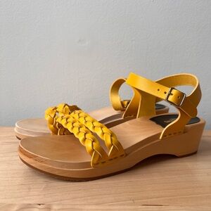 Swedish Hasbeens Tanja Debutant in yellow leather